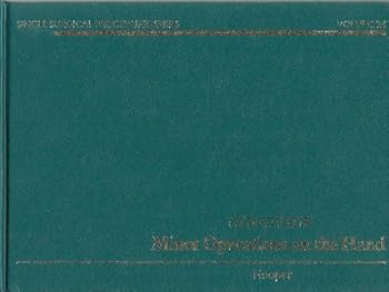 Hardcover Colour atlas of minor operations on the hand (Single surgical procedures series) Book