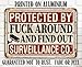 Protected by Fuck Around and Find Out-Metal Sign-Enhance security with Fafo Yard Signs, Stickers & Warning Signs - No Trespassing, Video Surveillance - Outdoor protection for peace of mind! 8