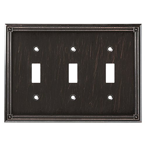 Plaque pour interrupteur Ruston W20195-VBR triple bronze vénitien