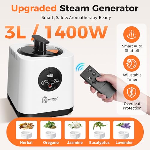 Portable Infrared Sauna Box for Home, 3L 1400W Steam Sauna Tent - Image 4