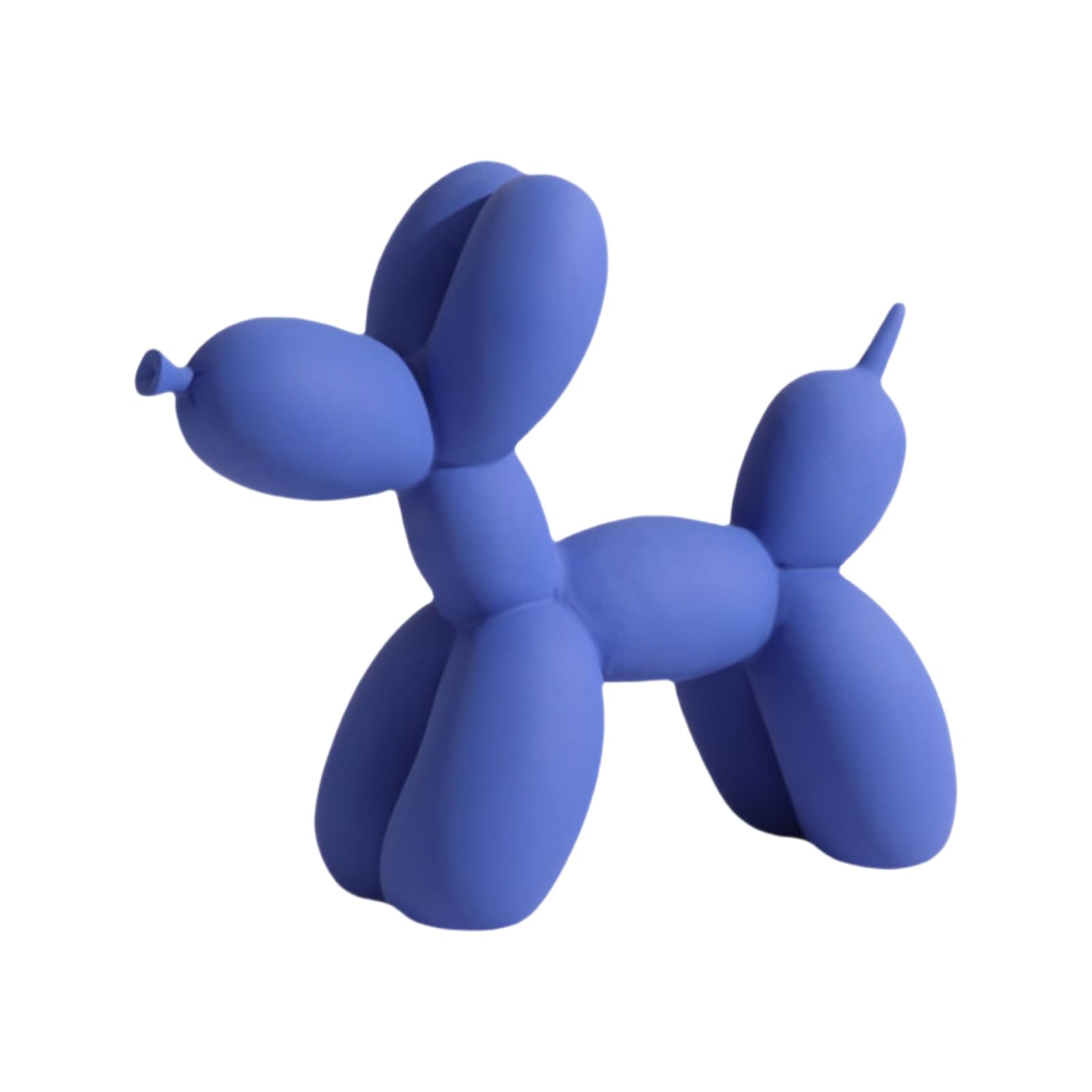 Yoyumi Blue Sculpture Balloon Dog, Resin Statue For Living Room Bedroom Office, Ornaments Desktop Decorations, 8.7 Inches (Blue)