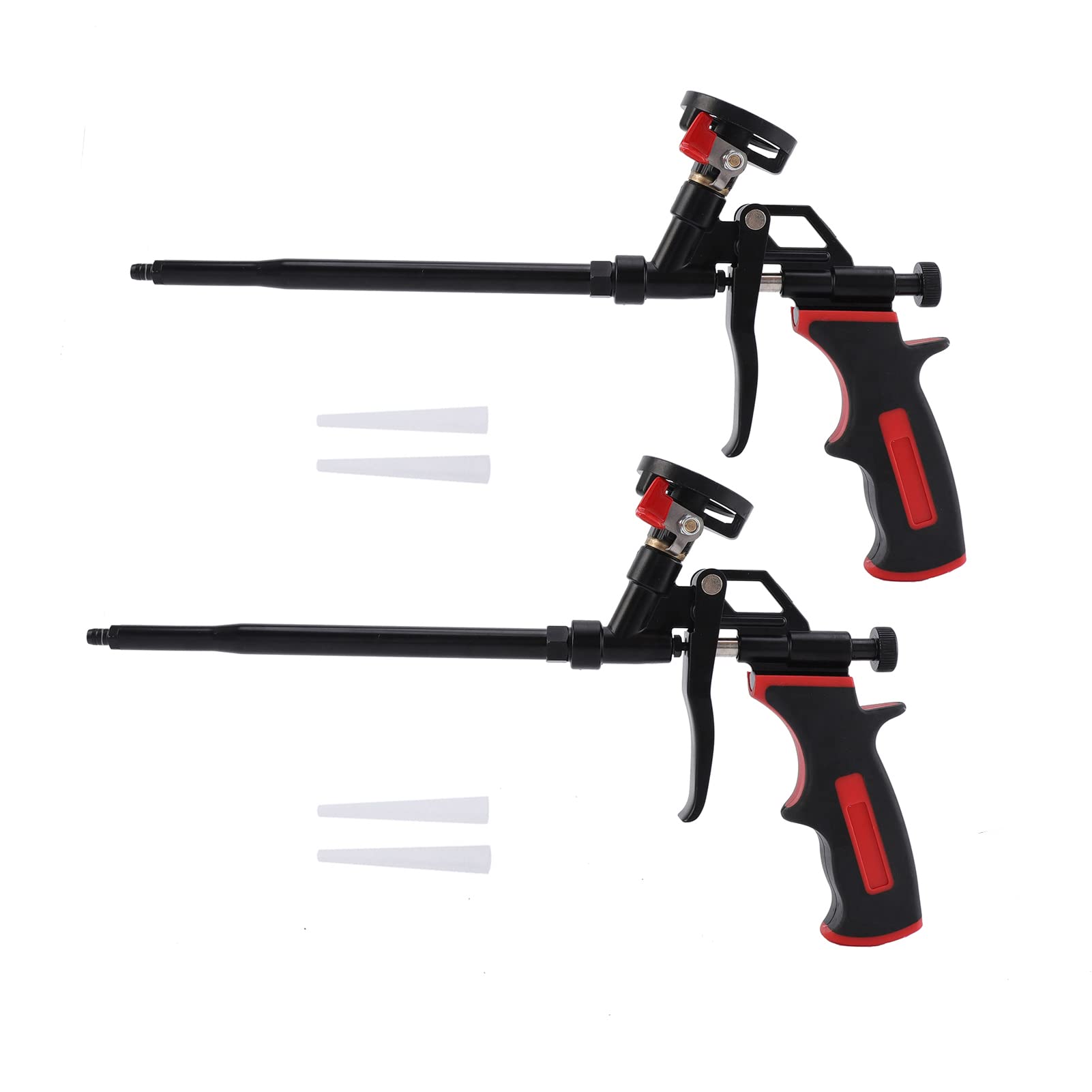DAFEIKEFoam Spray Gun Foam Insulation Gun Updated Teflon Foam Dispensing Gun Cleaner Save Expanding Pu Foam Gun for Insulating and Caulking 2 Pack Black