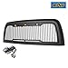 EAG Replacement ABS Upper Grille Front Hood Grill - Matte Black - with Amber LED Lights Fit for 13-18 Ram 2500/3500 Heavy Duty