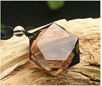 Vista 4 de Dije de cuentas de cuarzo ahumado natural pulido pulido con piedras preciosas ahumadas perforadas, para hacer joyas, 1 unidad (cuarzo ahumado)