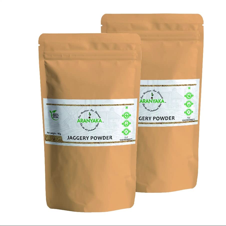 Aranyaka Pure Sugarcane Jaggery Powder | Pack of 2-1kg Each | Pure, Natural & Chemical Free | Sulphur Free Jaggery| 2kg in Total | (B0B7PBPKKZ) Amazon Price History, Amazon Price Tracker