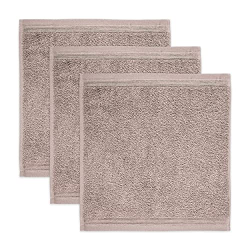 möve Superwuschel Seiftuch 30 x 30 cm aus 100% Baumwolle, cashmere 3er Set*