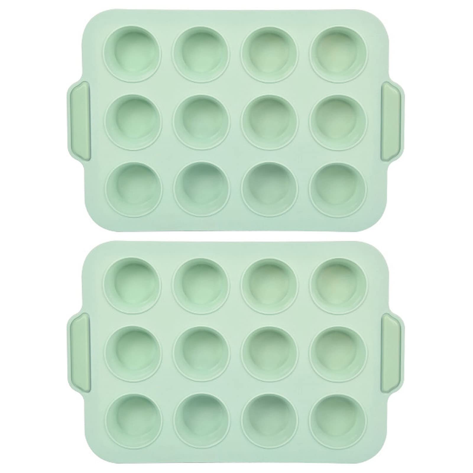 Kalttoy Multicolor 12 Cavities Silicone Mold Round Shape Silicone Mold Chocolate Molds Mousse Molds For Baking Bread Mousse