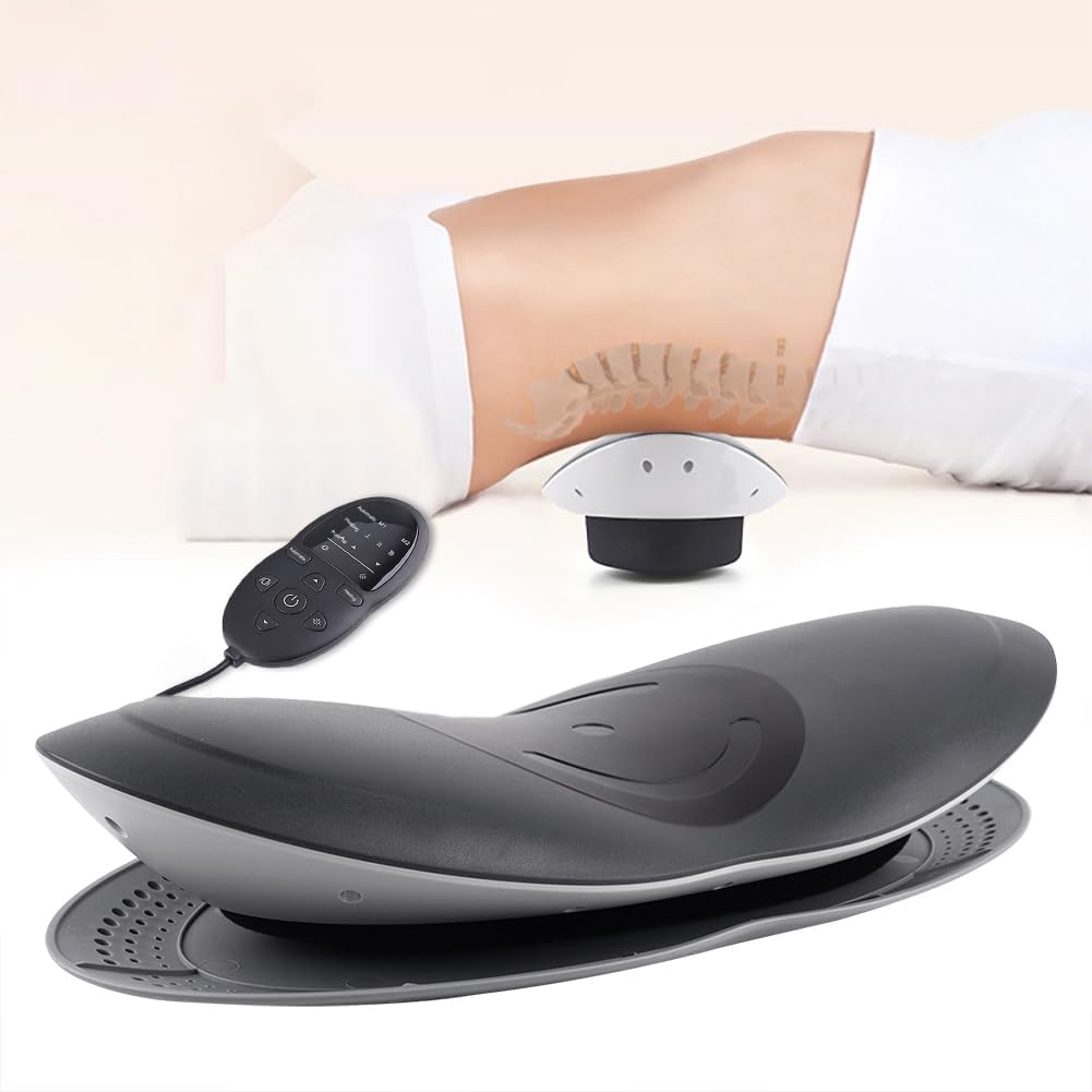 Appareil de massage électrique 4 en 1 - Appareil de massage lombaire électrique - Avec coussin lombaire et coussin d'air vibrant pour la maison, le bureau