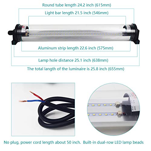 Led Work Light 20W 120V Ip66 Explosion Proof Led Light Waterproof Cnc Machine Lamp Industrial Workshop Garage Lighting #TOP5