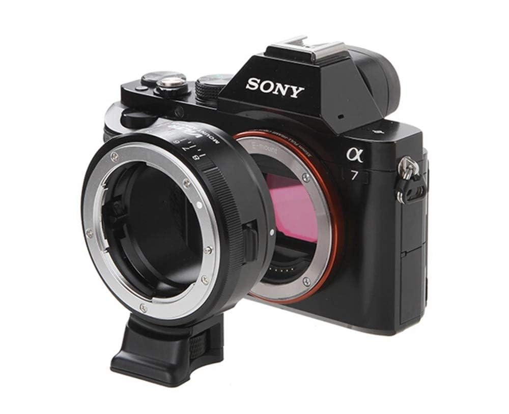 VILTROX NF-NEX Adapter Manueller Fokus Objektivadapter mit Blendenscheibe für G/F/AI/S/D Objektiv auf Sony NEX E Mount Camera Sony A7 A7R A7RII A7RIII A6500 A6300 NEX-7