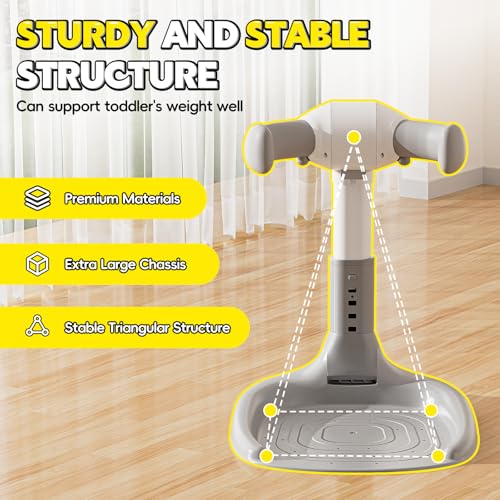 Image of Baby Shower Stand Support, Adjustable Baby Bath Stand with Anti-Slip Base, Foldable Space Saving Baby Standing Bath Maker Anti-Pinch, Ideal Gift for 6-36 Months