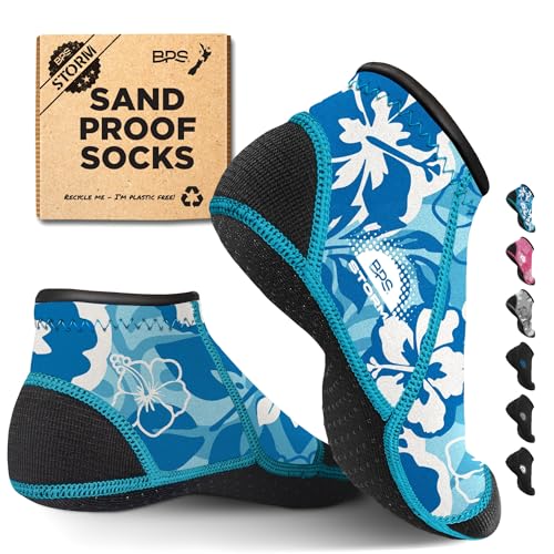 Image of BPS 'Aqua Series' 3mm Neoprene Water Socks for Sand, Beach, Soccer, Volleyball, Wetsuit Booties