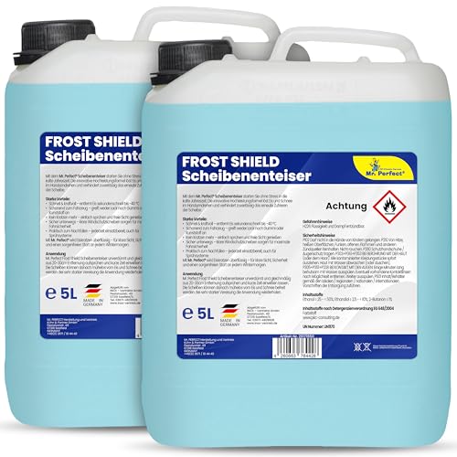 Mr. Perfect Dégivrant pour vitres Auto (2x5L) efficace jusqu'à -40°C | Défrosteur de vitres très efficace et sans rayures | Dégivrant pour vitres Auto prévient efficacement la re-glaçage | Fabriqué en