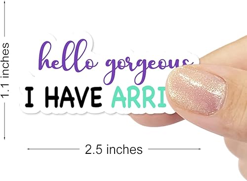 Miniatura 2 de Wailozco Hello Gorgeous - Calcomanías para pequeñas empresas, paquete de 500 unidades