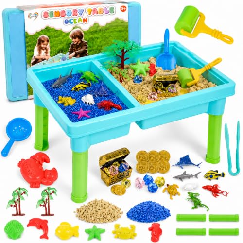 Carolart Ocean Sensory Table Sand Table Standing Sensory Bin