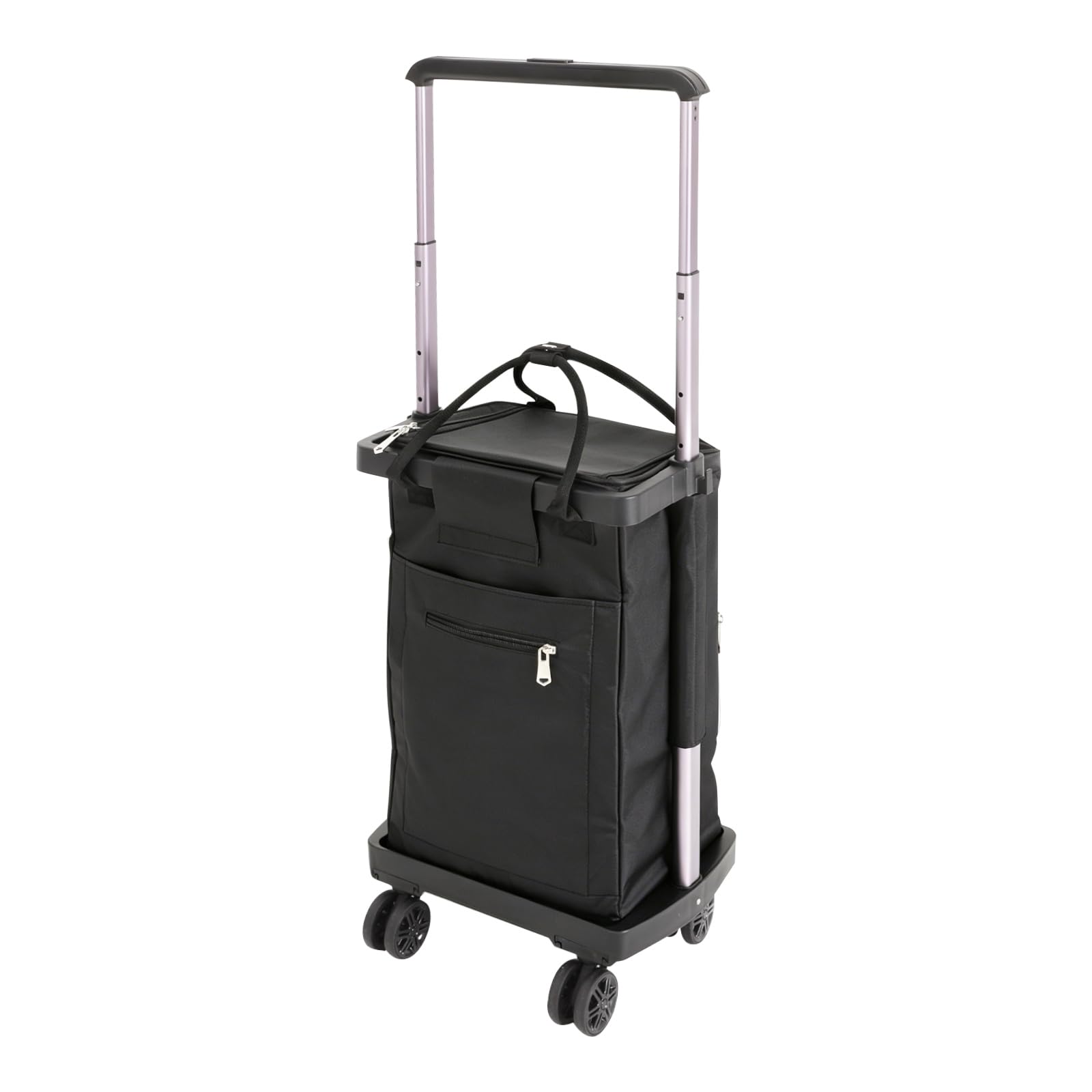 Wózek na zakupy 40 l z 4 kółkami, aluminiowy wózek 3 w 1, do 30 kg