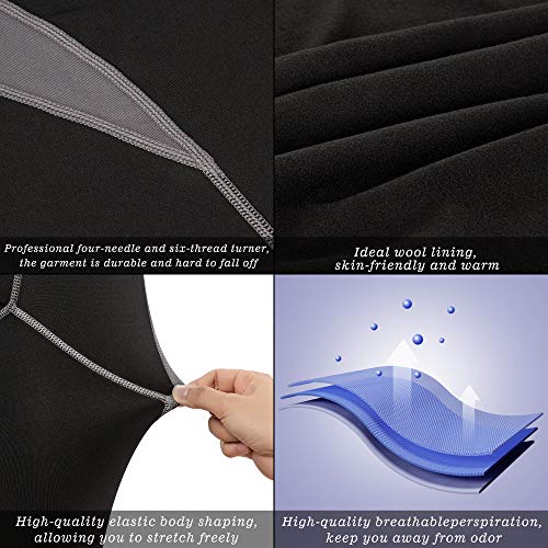 Men's Thermal Underwear Fleece Lined Performance Fleece Tactical Sports Shapewear Thermal Set4