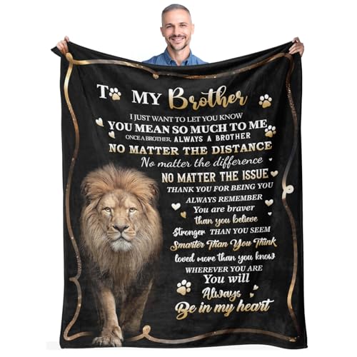 Gifts for Brother Birthday Gifts for Brother Adult Big Brother Gift Brother Gifts from Sister Happy Birthday Brothers Blanket 50x60