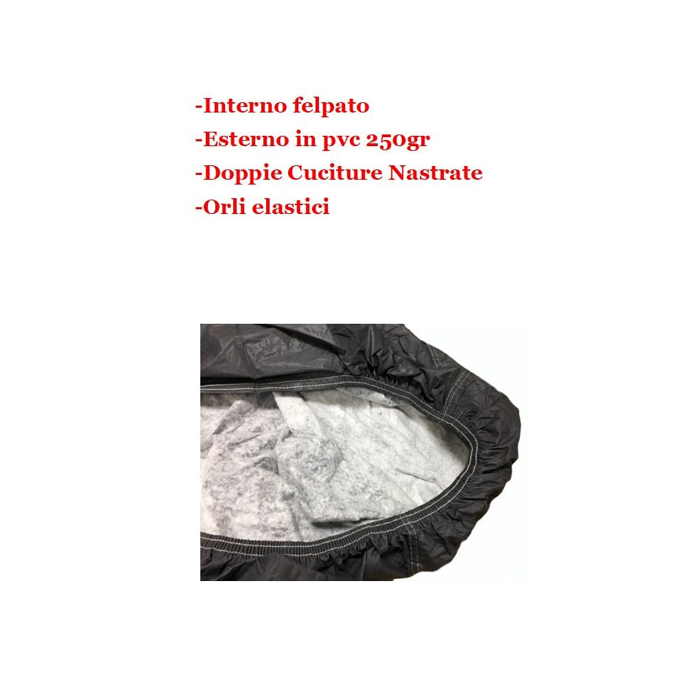 Compatible con KYMCO MXU 500 Funda para Motos Cubierta Polar para Scooter 250GR Funda DE PVC para Bici PROTECCIÓN Resistente AL Agua 246X105X140CM