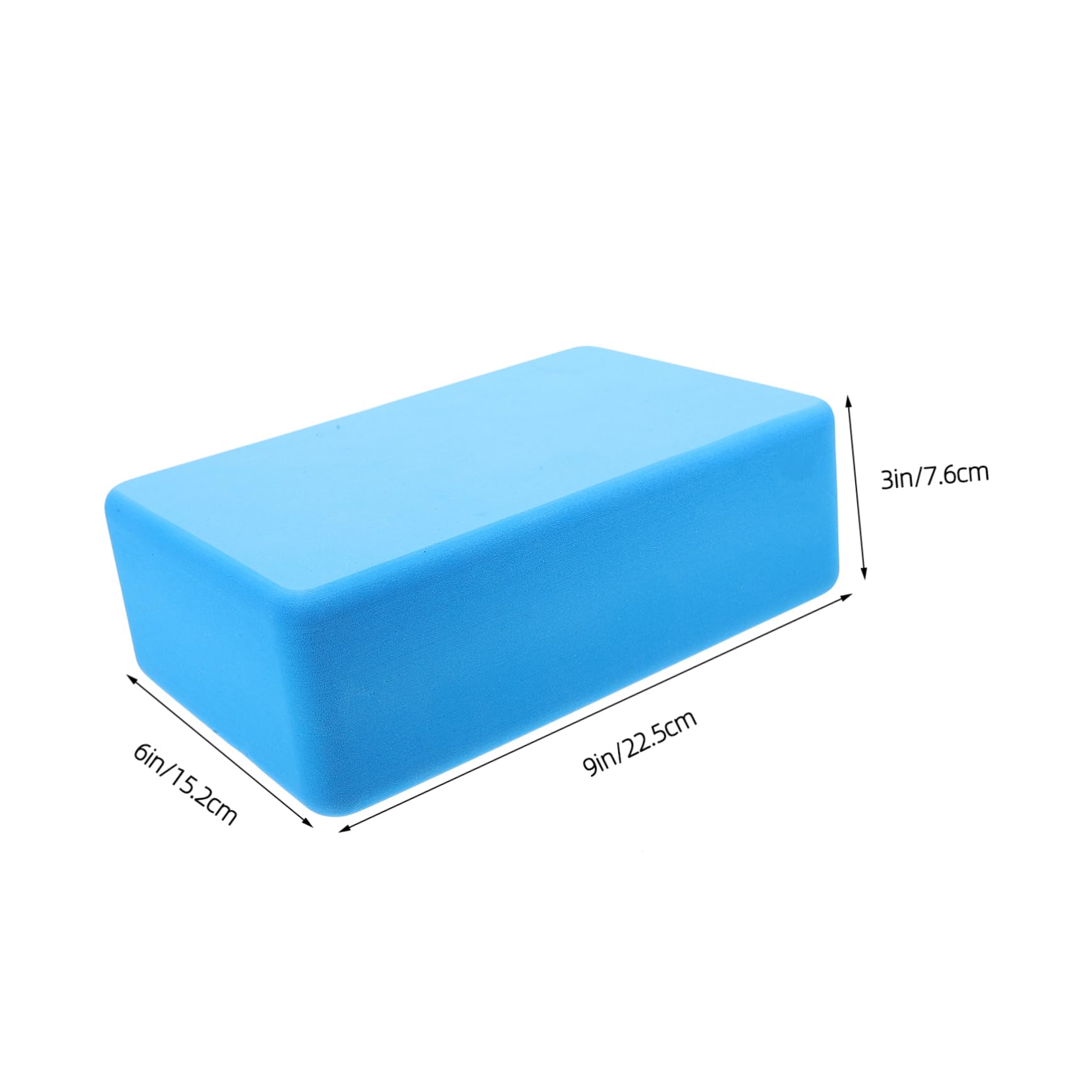 EXAOMBLE Eva Yoga Blocks Blue Foam High Density Exercise Blocks Nesting Bricks for Yoga and Pilates