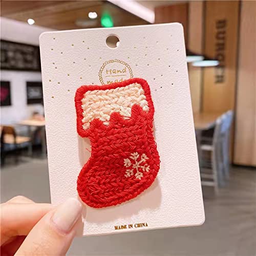 Miniatura 2 de xuzhiyuan 7 pinzas para el cabello con diseño de reno para árbol de Navidad, bonitos pasadores de frutas, fresas y limones, accesorios para el