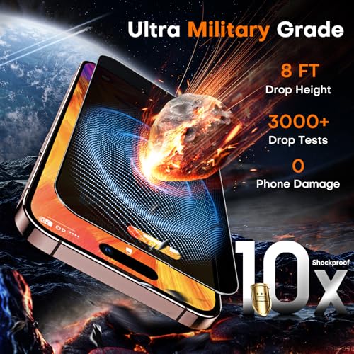 Image of TOCOL for iPhone 16 Pro Privacy Screen Protector 6.3-Inch True 25Anti Spy 9H+ Hardness Tempered Glass for Full Coverage Easy Installation 2 Pack