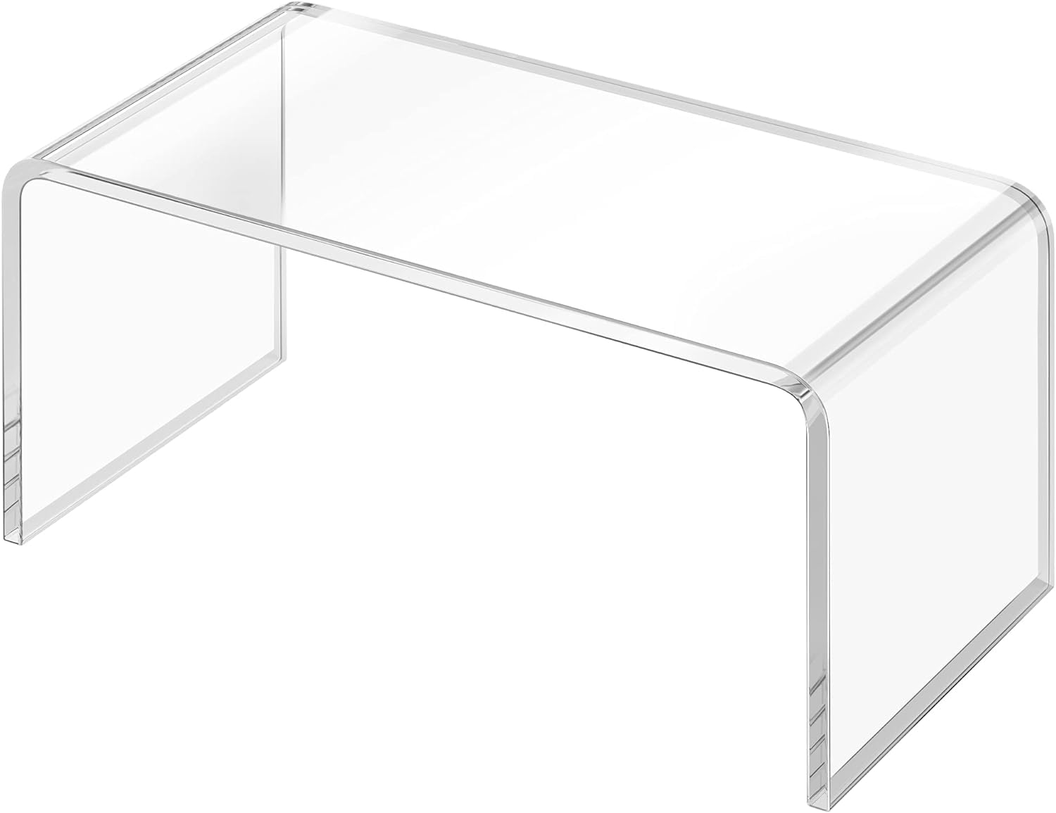 BPA® Clear Stylish Sofa Table with Rounded Edges for Living Room Furniture Sets 32x 16 x 16