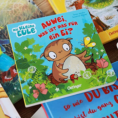 Die kleine Eule: Auwei, was ist das für ein Ei?: Liebevoll gereimtes Pappbilderbuch für Kinder ab 2 Jahren (Die kleine Eule und ihre Freunde)