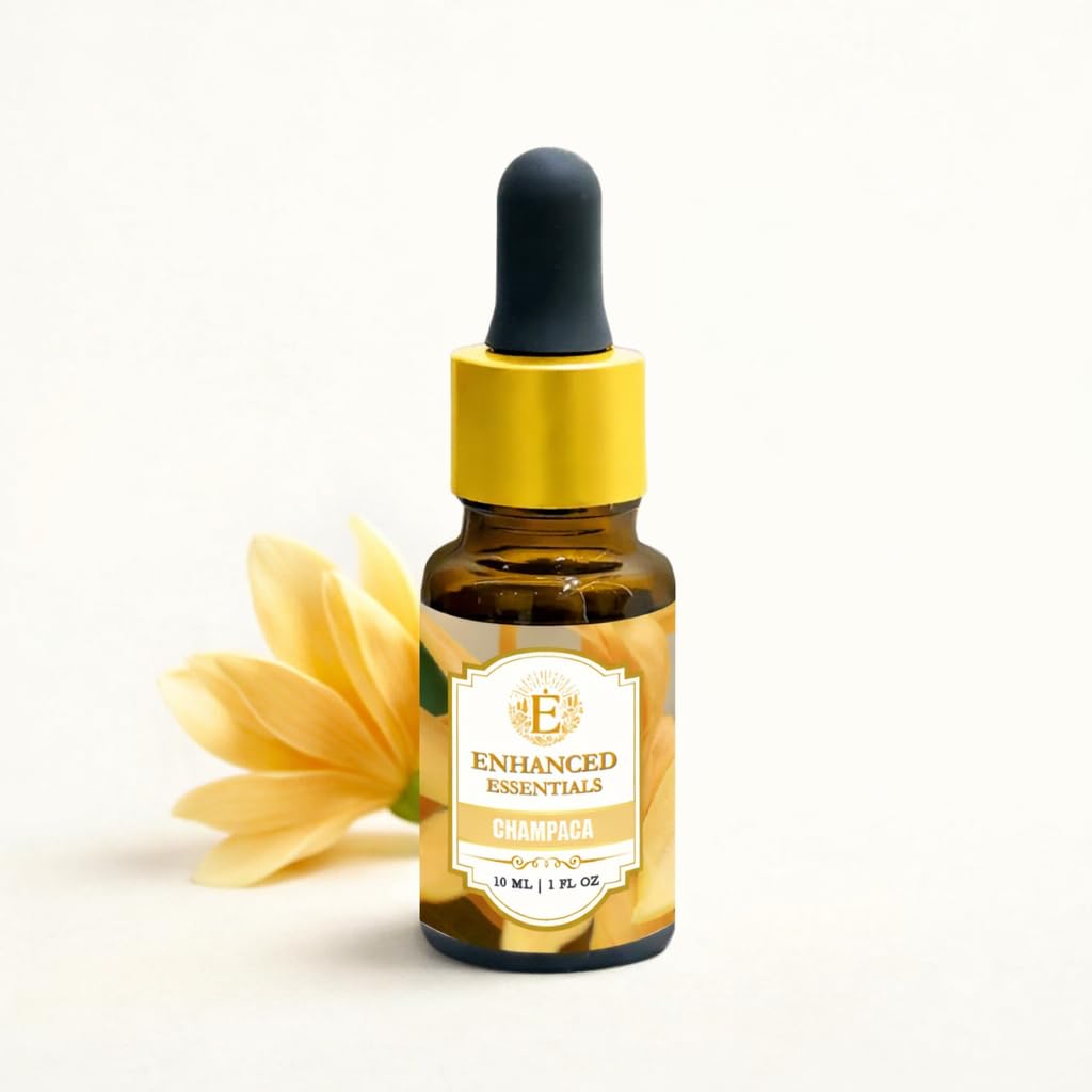 Champaca Essential Oil (Michelia champaca) | Sacred South Indian Temple Flower | Slow Distilled | Natural Perfumery, Meditation & Aromatherapy | 10ml Champaca Essential Oil (Michelia champaca) | Sacred South Indian Temple Flower | Slow Distilled | Natural Perfumery, Meditation & Aromatherapy | 10ml