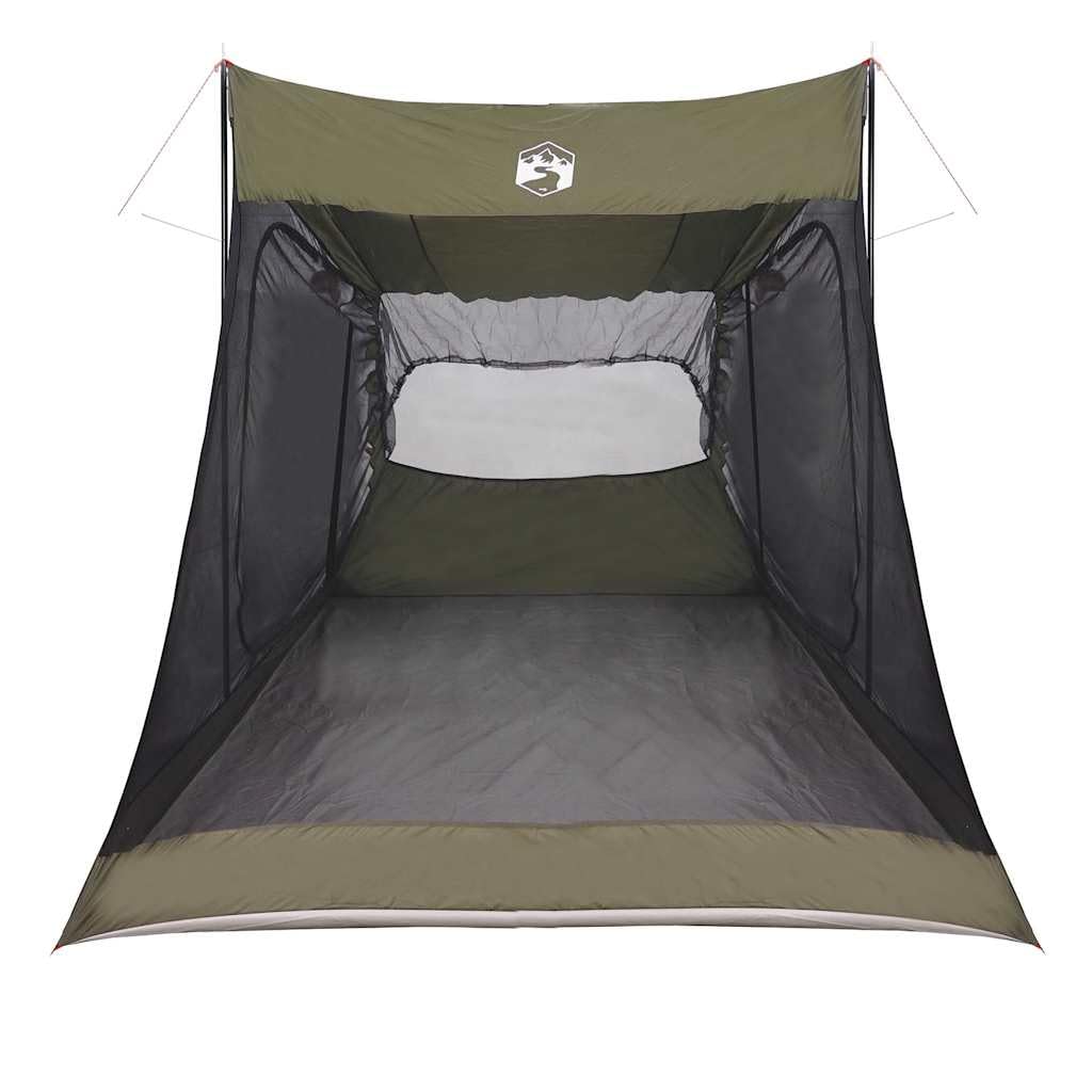 Tenda per auto impermeabile per 2 persone, verde oliva, tenda da campeggio per auto con poliestere rivestito in PU, cuciture sigillate e telo di base, facile da montare con aste e cinghie