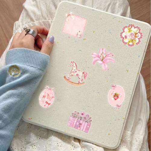 Image of Aesthetic Flowers Stickers Transparent Flora Scrapbook Stickers(P50) | Transparent & Waterproof Sticker for Scrapbook Journal Water Bottle Kindle, DIY Crafts, Party Supplies