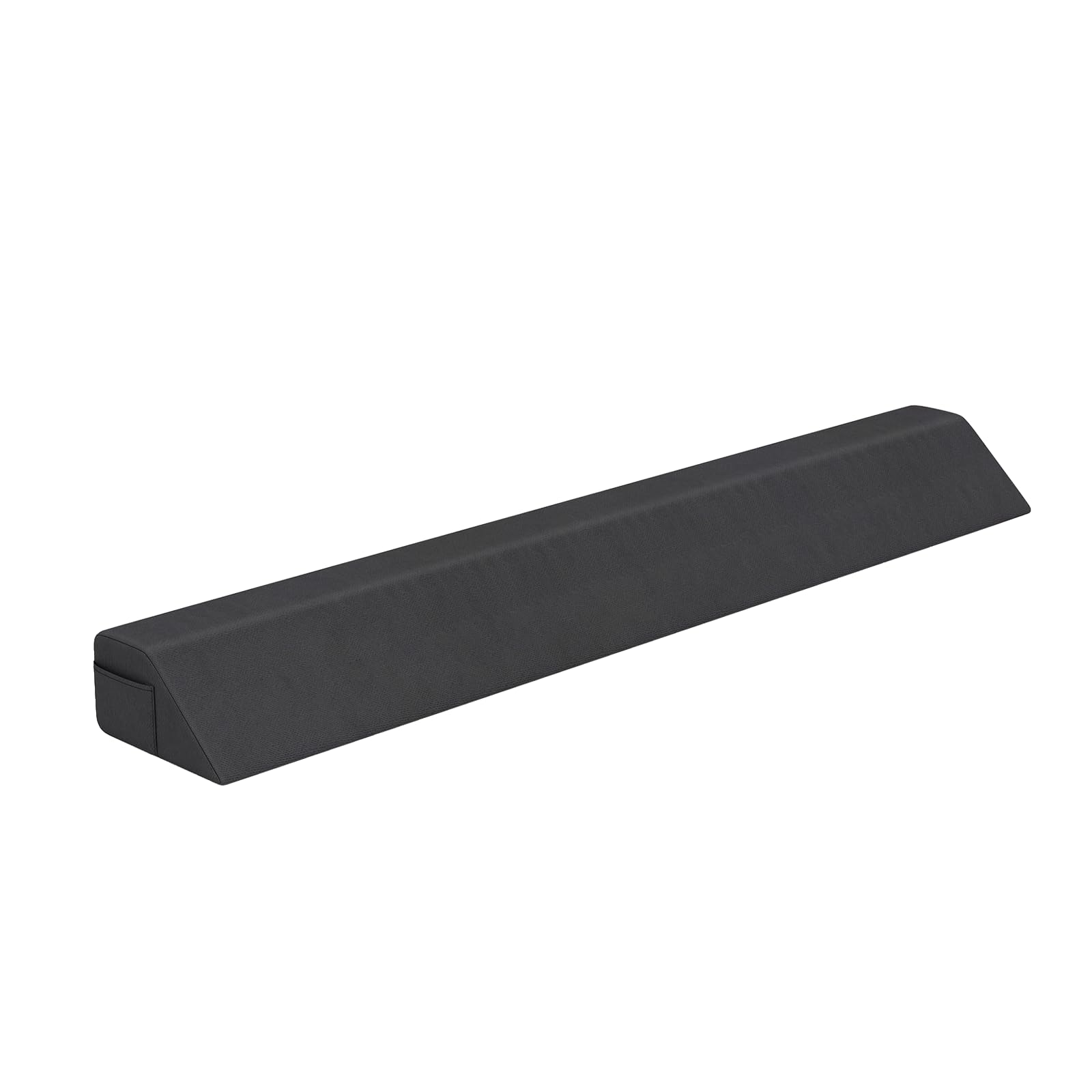Multigot Full/Twin Size Bed Wedge Pillow, Trapezoidal Bed Gap Filler with 2 Side Pockets, Long Headboard Pillow Bolster Pillow Between Your Mattress & Headboard (150 x 26 x 13cm)