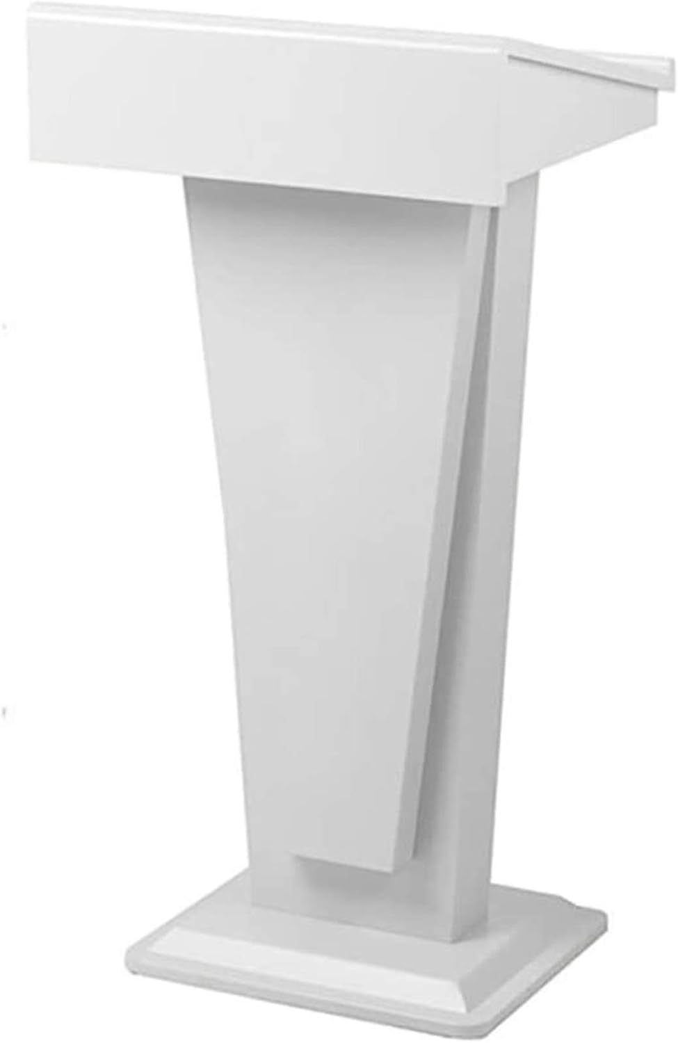 LIXHZJ Lectern Reception Desk Wood with Storage Space Top Surface with Lip Classroom Furniture Hotel Welcome Desk Wooden Wedding //354 (Color : White) : Office Products