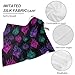 Glowing Neon Goth Flames Silk Like Head Scarf for Women Bandana for Hair Wrapping Fashion Accessory Square Hair Scarves 25