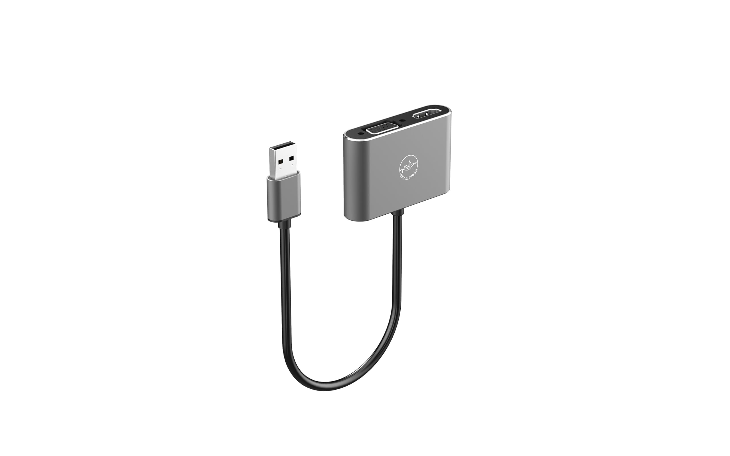 Mobility Lab ML312842 – USB 3.0 to HDMI & VGA Adapter – Compatible with macOS and Windows – Video Adapter