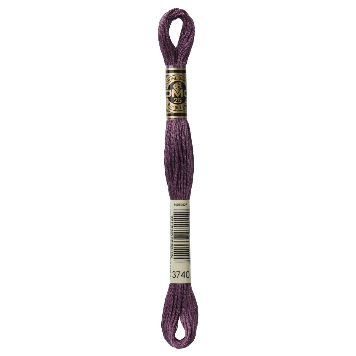 DMC Embroidery Floss Mouline Stranded Cotton Thread for Hand Embroidery and Sewing - Colour No: 3740-2 x 8m Skeins โ image 1