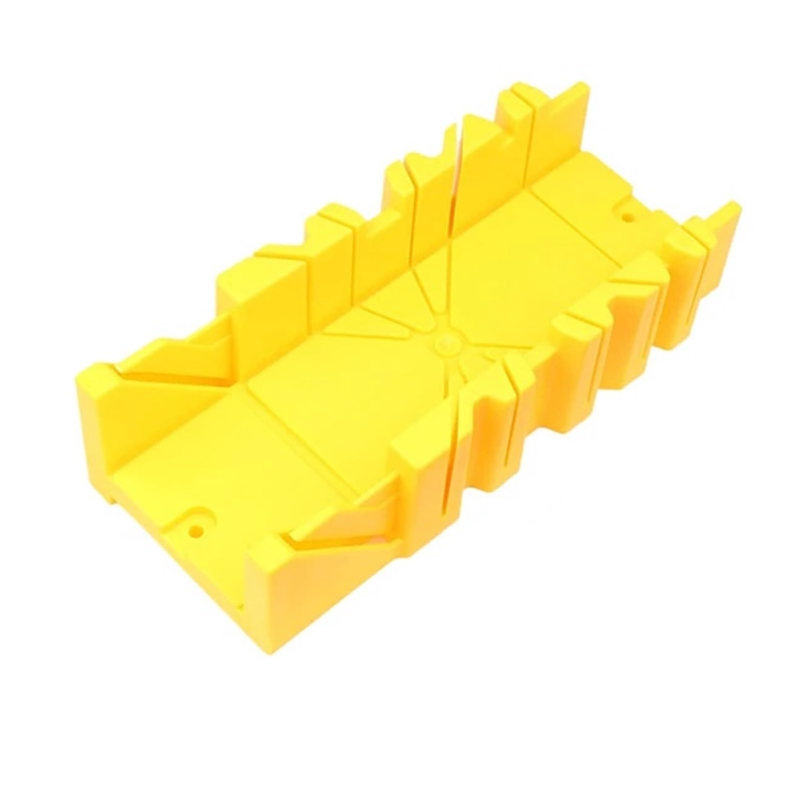 Dhyuacn Yellow Mitre Saw Box 1Pc 45/90 Degree Wood Cutting Clamping Miter Saw Box Woodworking Angle For Carpenter Gypsum Oblique Tool(Yellow)