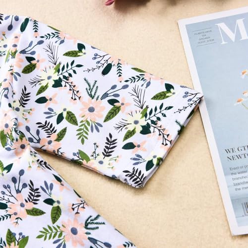 fioukiay Girl Fall Winter Clothes Toddler Girls Spring Outfits Baby Girl Floral Top with Pants Clothing Sets4