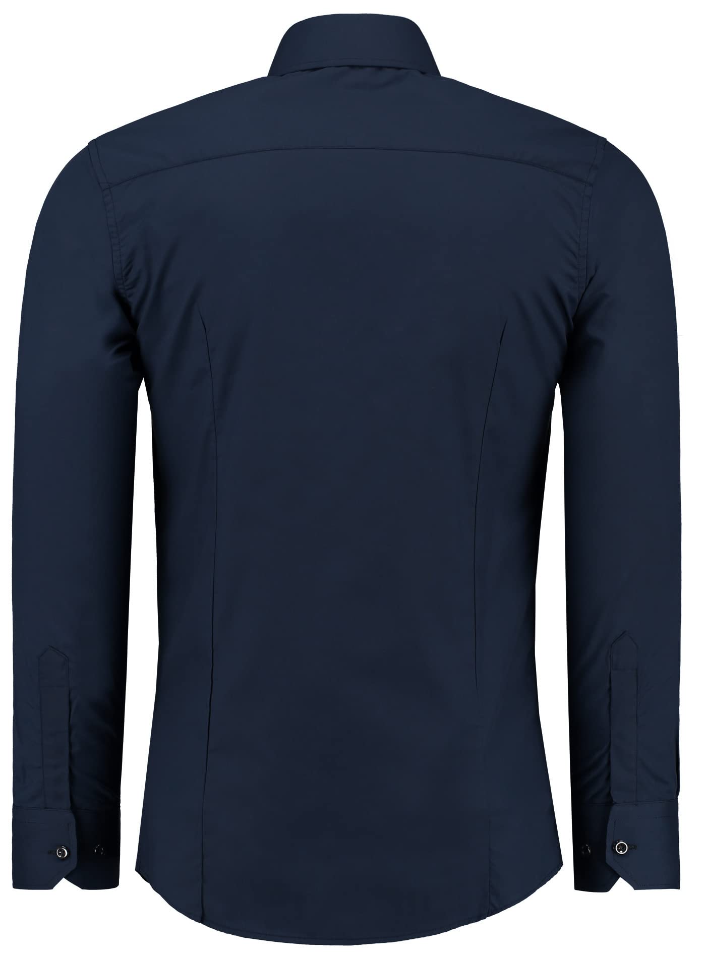 J'S FASHION Camicia da Uomo a Maniche Lunghe, Slim Fit, Facile da Stirare, Taglie UE: dalla S alla 6XL