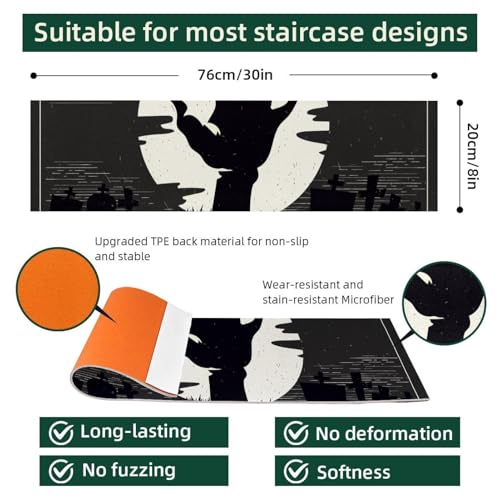 Peldaños de agarre de escalera para perros alfombras de interior de 76 x 20 cm 5