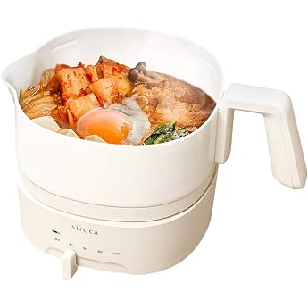 Siroca Electric Kettle Choinabe [Renewal Model/Fully Washable/Temperature Control/Capacity 1L/Electric Kettle] SK-M153 Ivory
