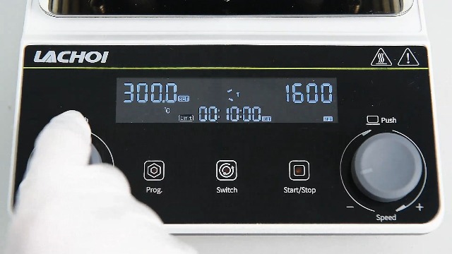 Image of Magnetic Stirrer Hot Plate Stirrer LCD Display 300℃ Max.5L 5.9inch Heated Magnetic Stir Plate 1600RPM Magnetic Lab Hotplate Stirrer Magnetic Mixer for Lab Physics Education,Stir Bar&Temp Sensor