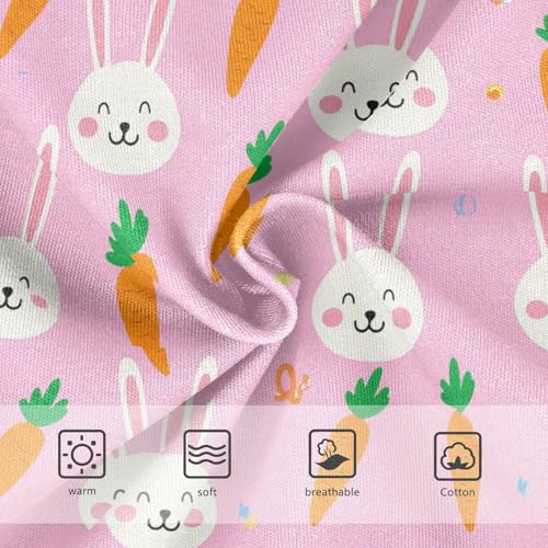 Cute Bunny Rabbit Carrot Pink Toddler Girls's Underwear 2T 23022133
