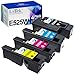 LxTeK Compatible Toner Cartridge Replacement for Dell E525W E525 525 (1 Black|1 Cyan|1 Magenta|1 Yellow) for Dell E525W Color Laser Printer for Dell 593-BBJX 593-BBJU 593-BBJV 593-BBJW
