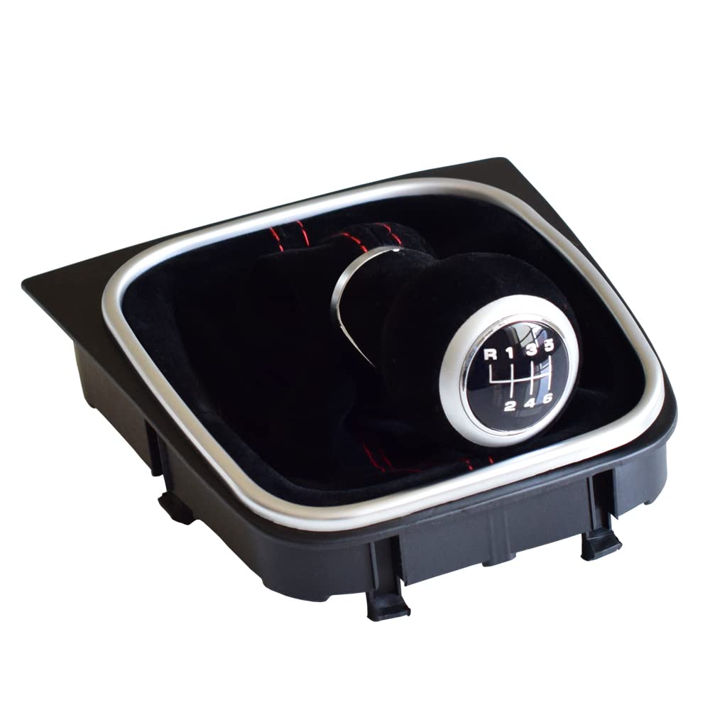 Pomo Y Funda Protectora Para Palanca De Cambios VW Caddy II Y Touran 2003-2010 - 5/6 Velocidades, ABS+PU