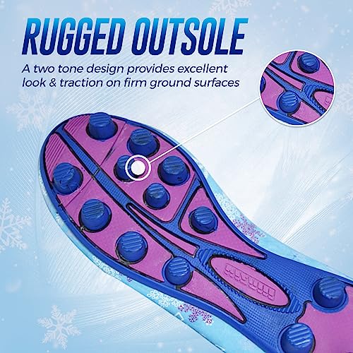 Vizari Frost Outdoor Firm Ground 2 Kids Soccer Cleats | Athletic Football Shoes for Boys and Girls | Stylish Outdoor Soccer Shoes | Blue/Purple4