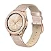 SWEES Genuine Leather Band Compatible Samsung Galaxy Watch 42mm & Gear S2 Classic & Sport, 20mm Replacement with Quick Release Pins for Galaxy Watch Active 2 Smart Watch 2019 Women Men, Rose Gold