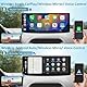 Carpuride 4K W903 Kabellos Carplay & Android Auto-Autoradio mit 4K-Dashcam, Rückfahrkamera, Tragbarem 9,3-Zoll-IPS-Touchscreen, Autoradioempfänger mit Spiegel, Bluetooth, Fahrnavigation