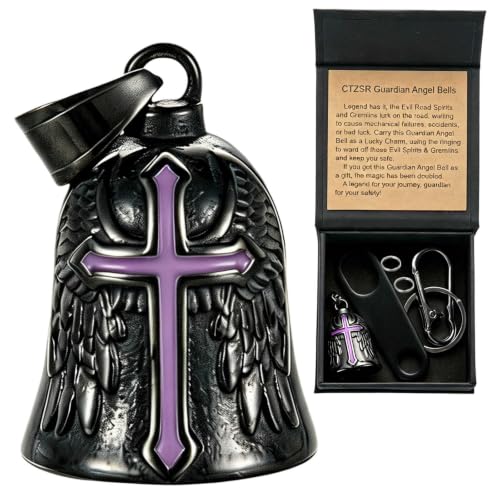 Image of Motorcycle Bell Guardian Angel Gremlin Lucky Charm Gift For Riders