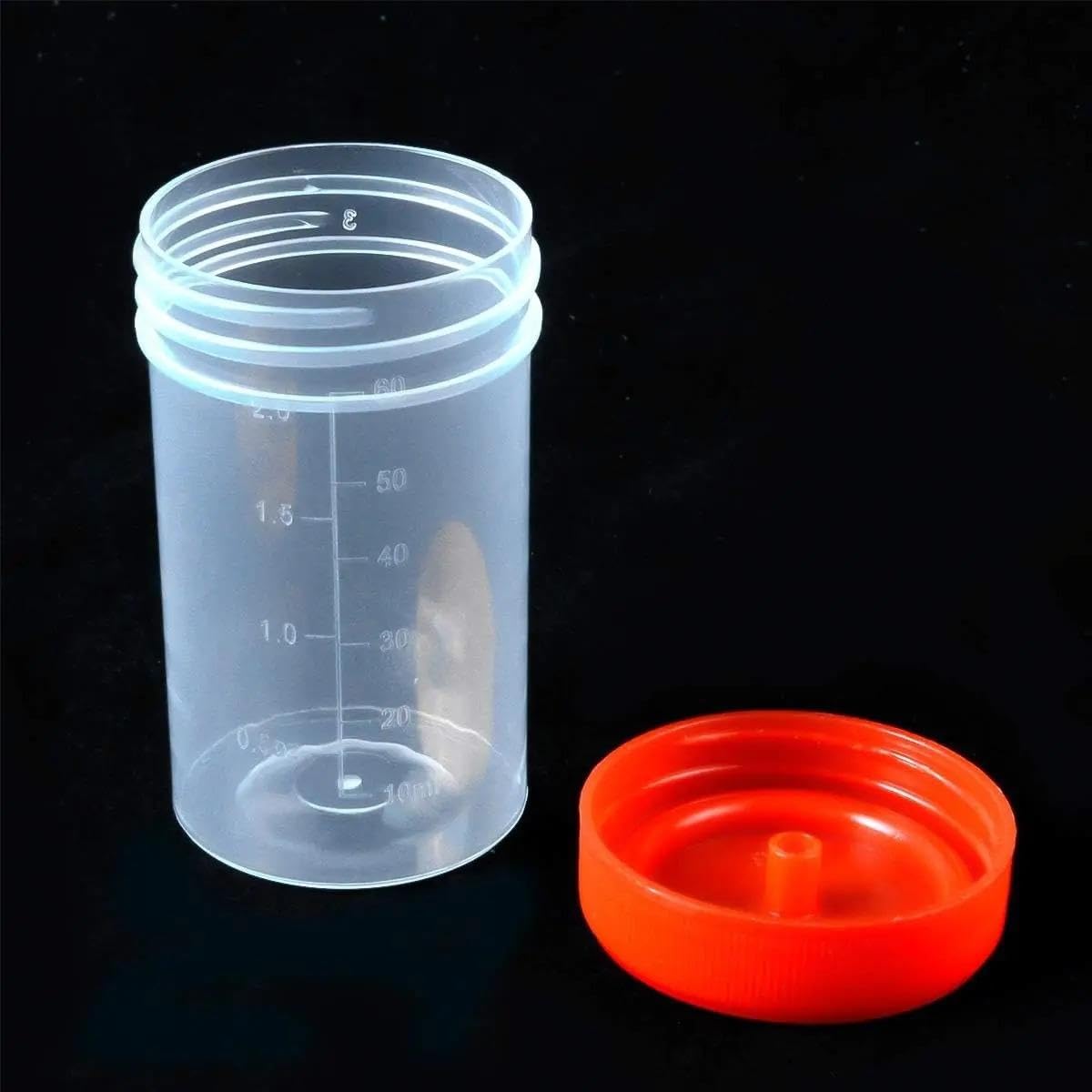 Gobelets à échantillons avec couvercles, récipients de mesure, gobelet d'échantillonnage scellé